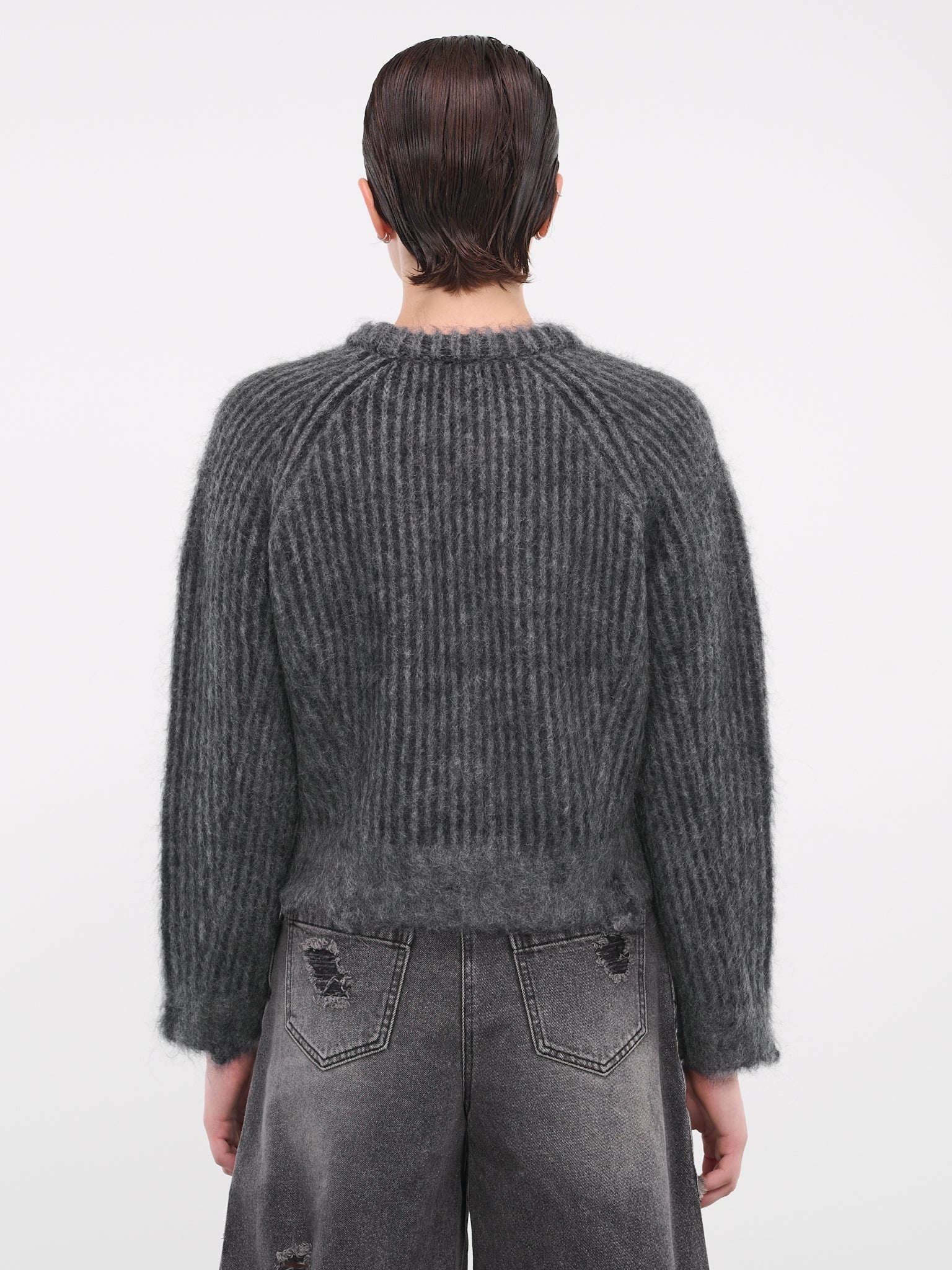 Distressed Knit Sweater - 3