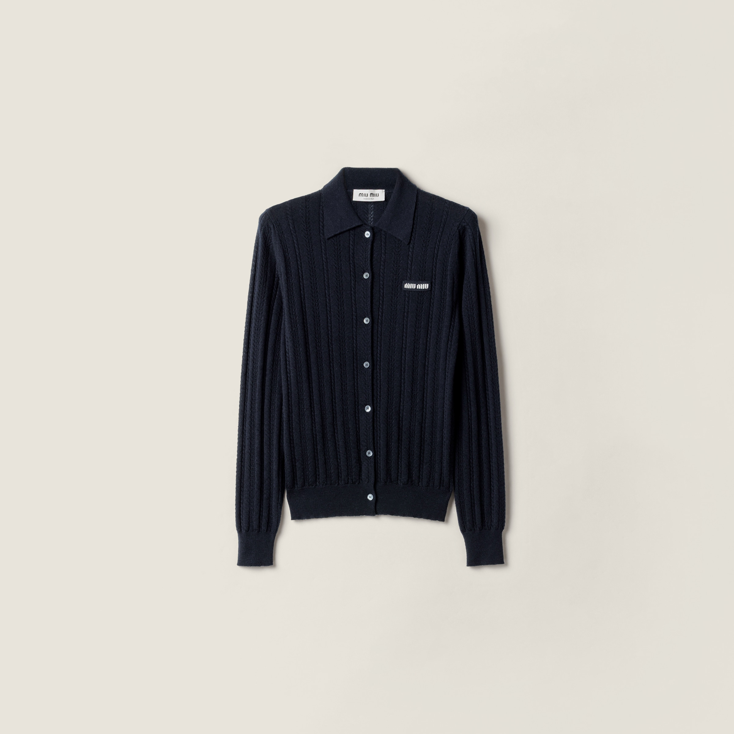 Buttoned cashmere cardigan - 1