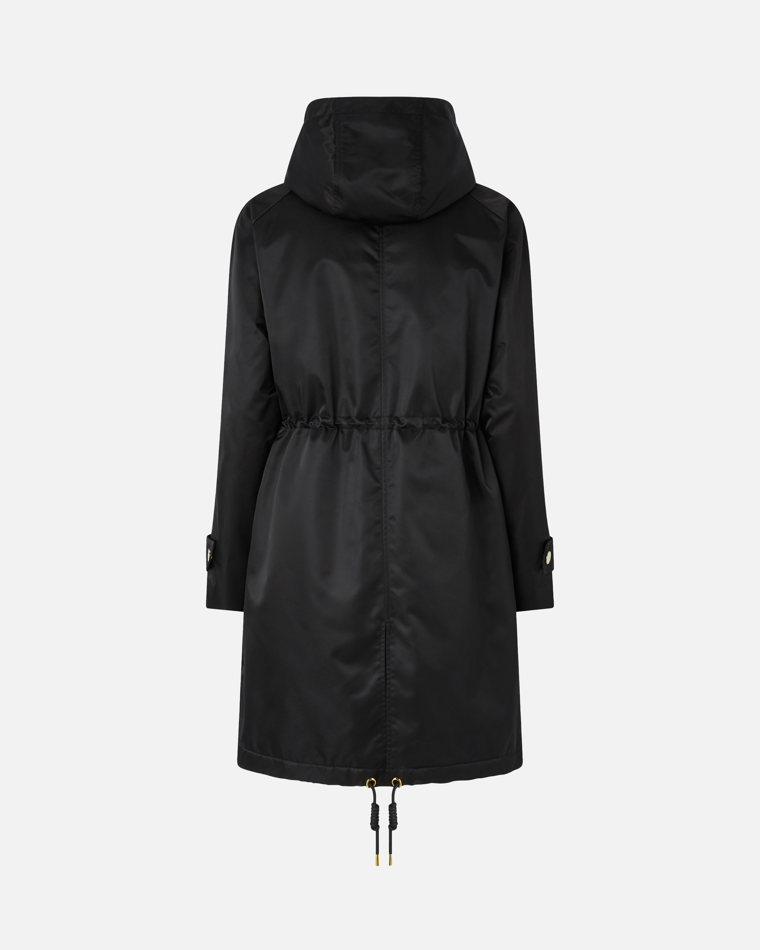 LONG DOWN JACKET IN GLOSSY CANVAS - 2