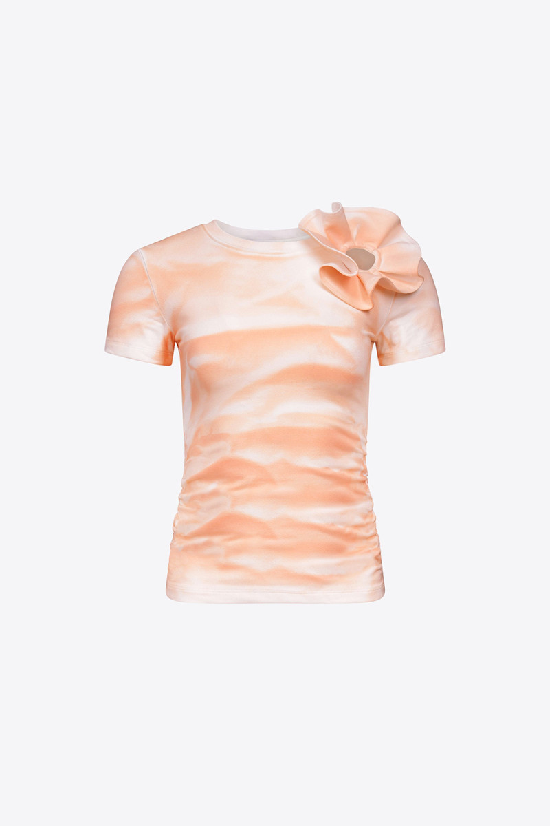 RUFFLE 꽃 T-SHIRT - 1