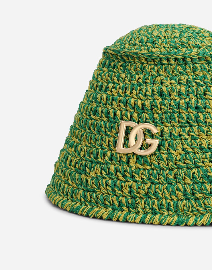 Crochet bucket hat with DG logo - 4
