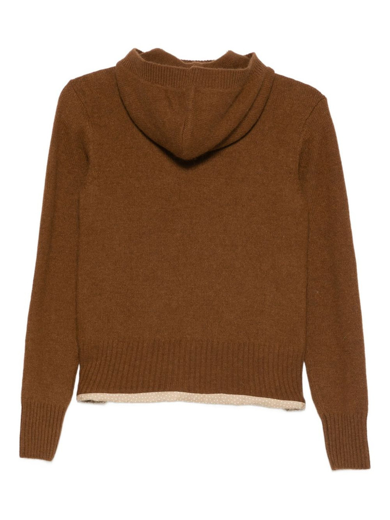 UNDERCOVER contrasting-trim jumper outlook