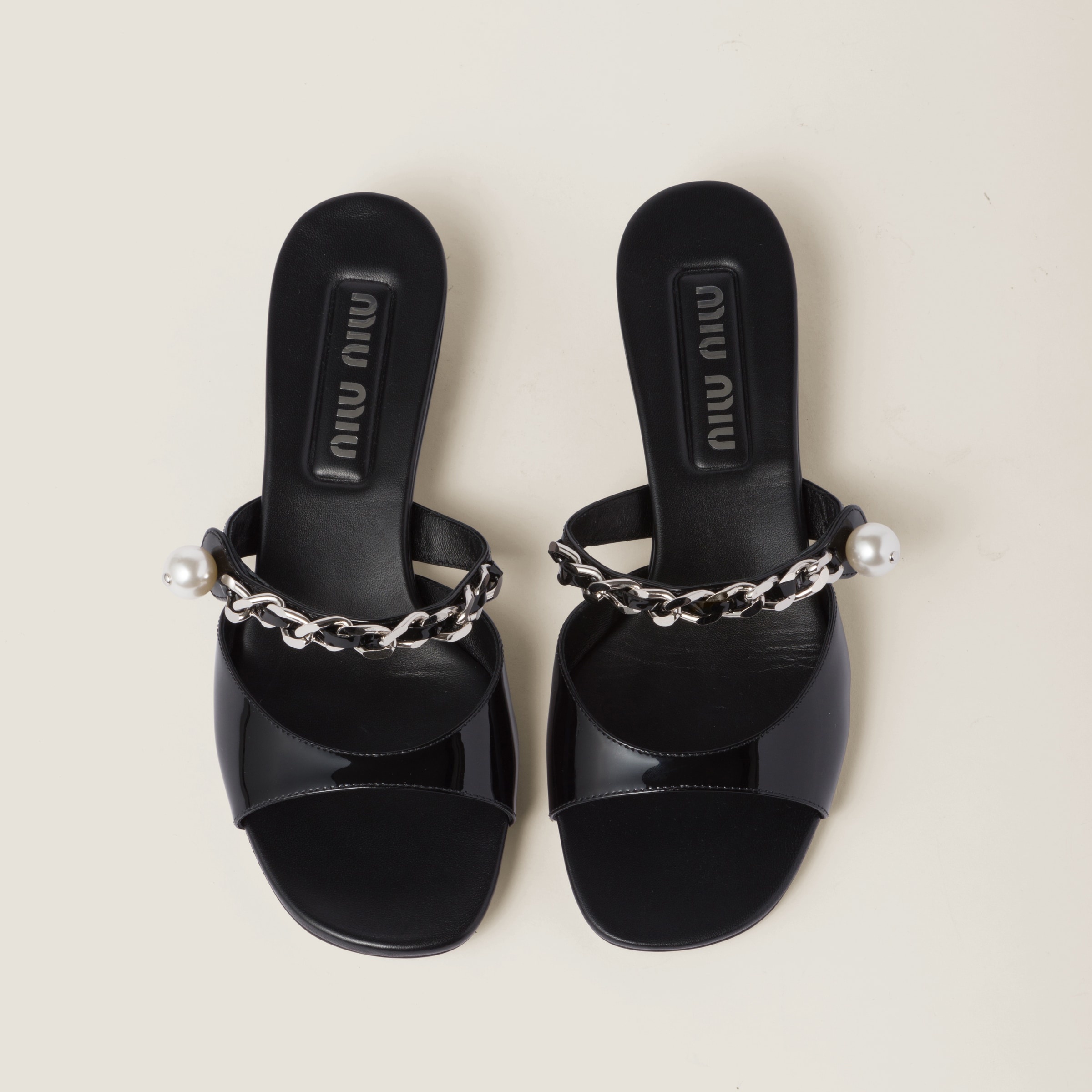 Patent leather mules - 4