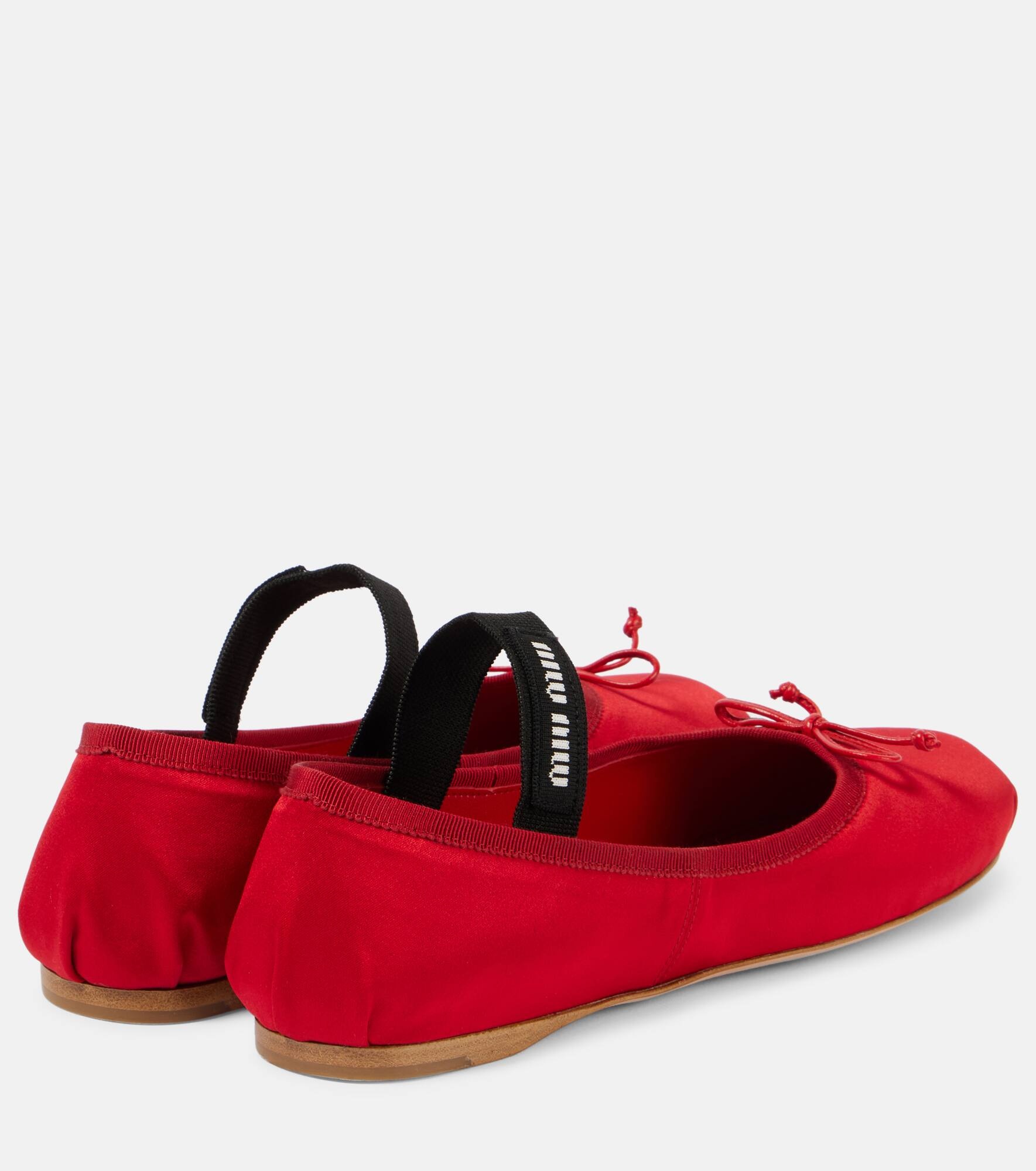 Satin ballet flats - 3
