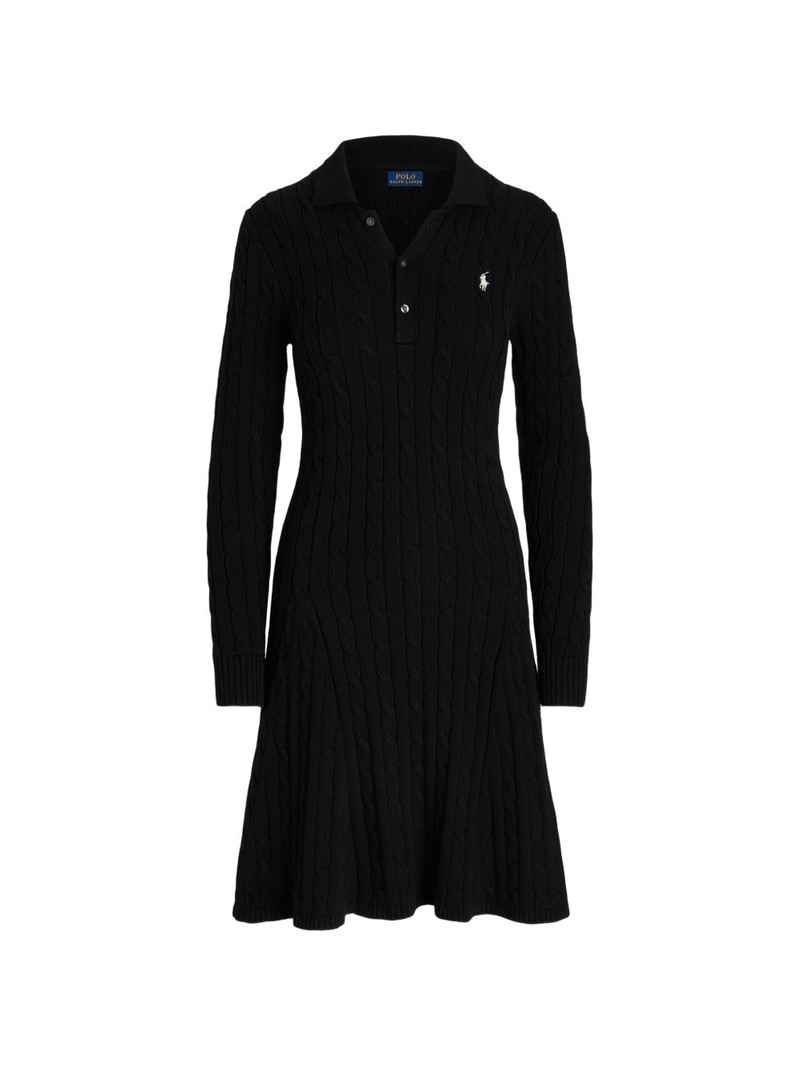 cable-knit polo midi dress 1