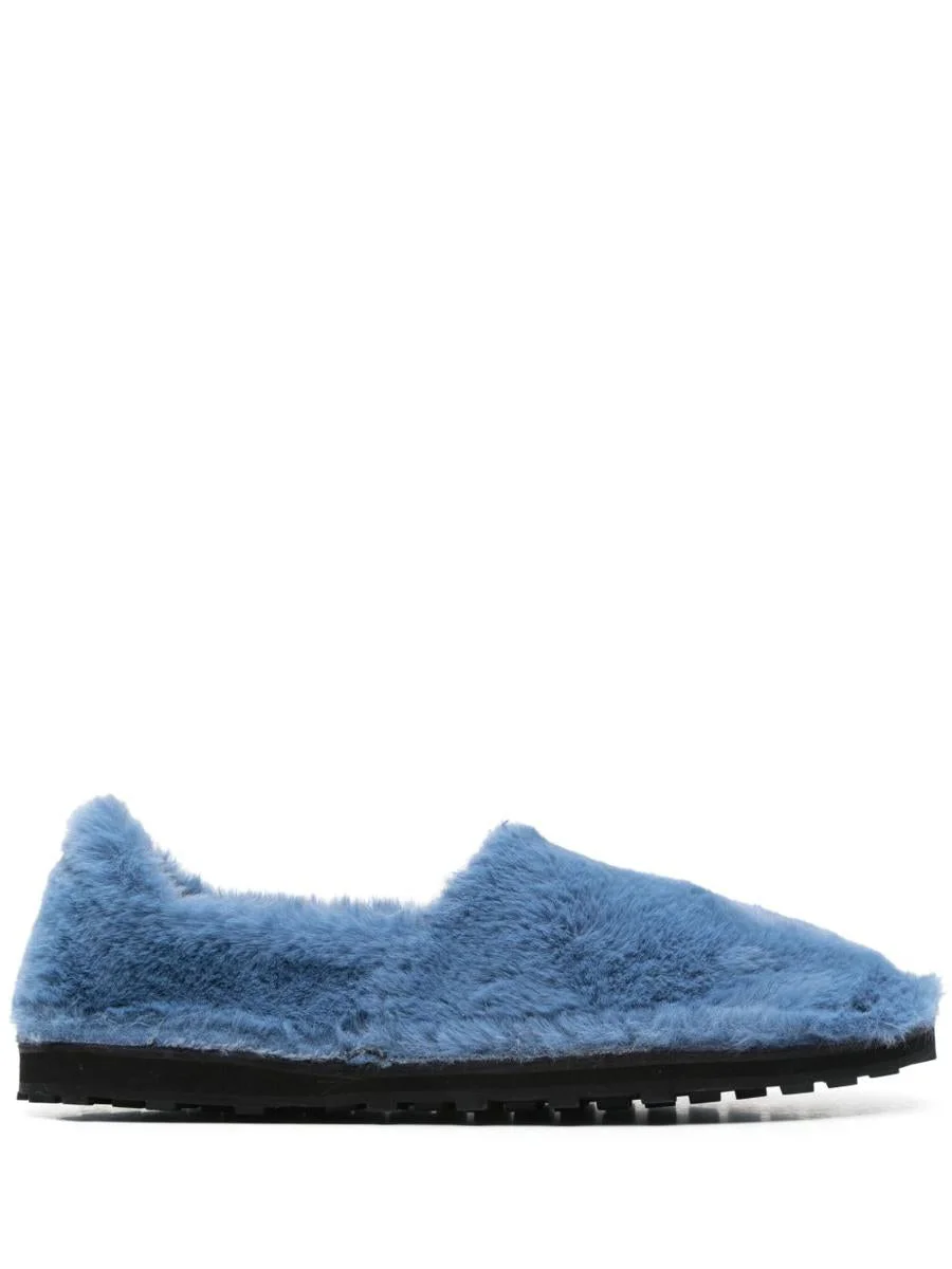Marni Faux Fur Slip-On Loafers - 1