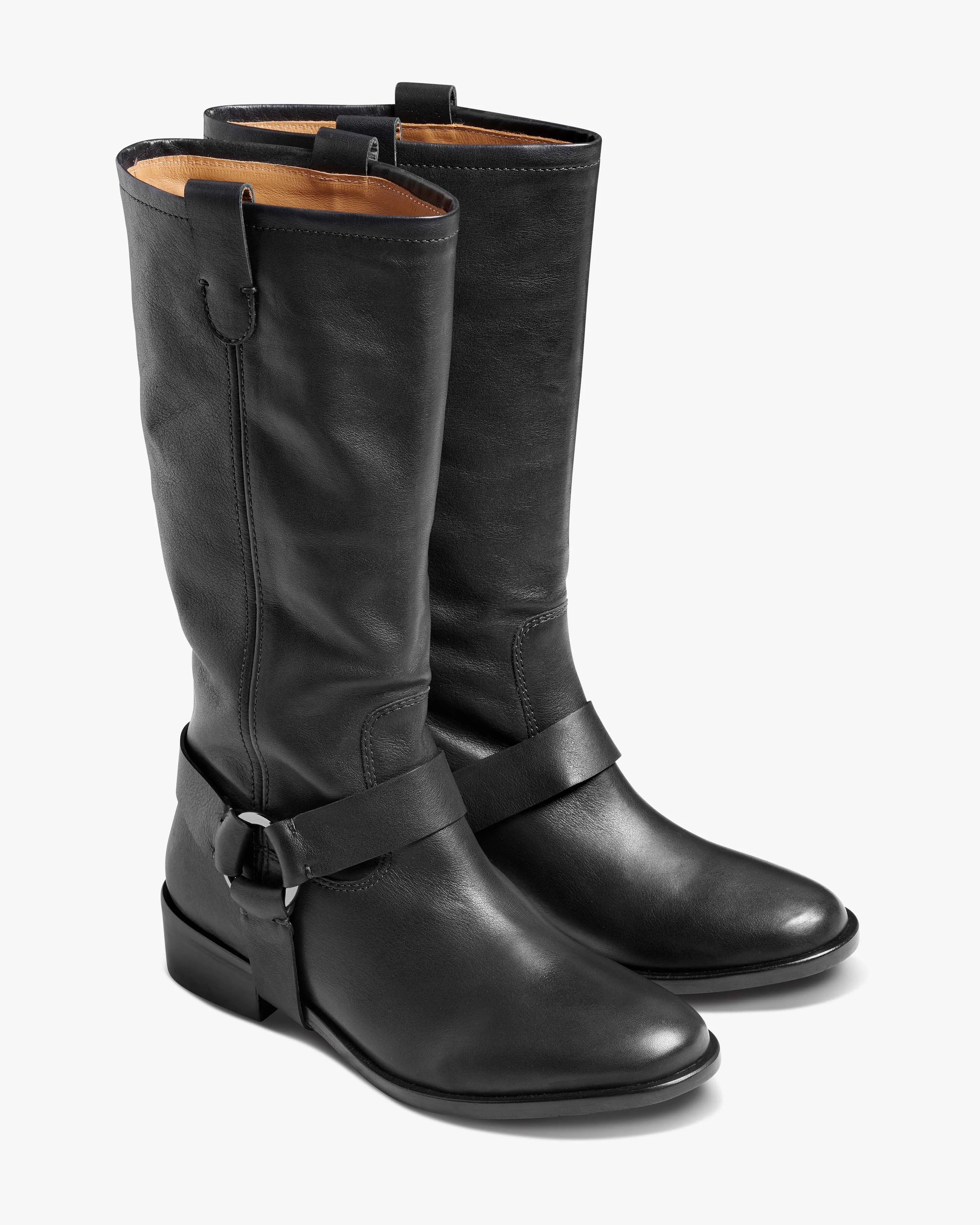 Kestrel Leather Tall Boot with Removable Strap - 1
