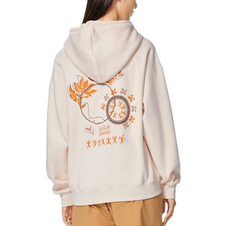 (WMNS) Li-Ning Graphic Hoodie 'Beige' AWDSB56-4 - 4