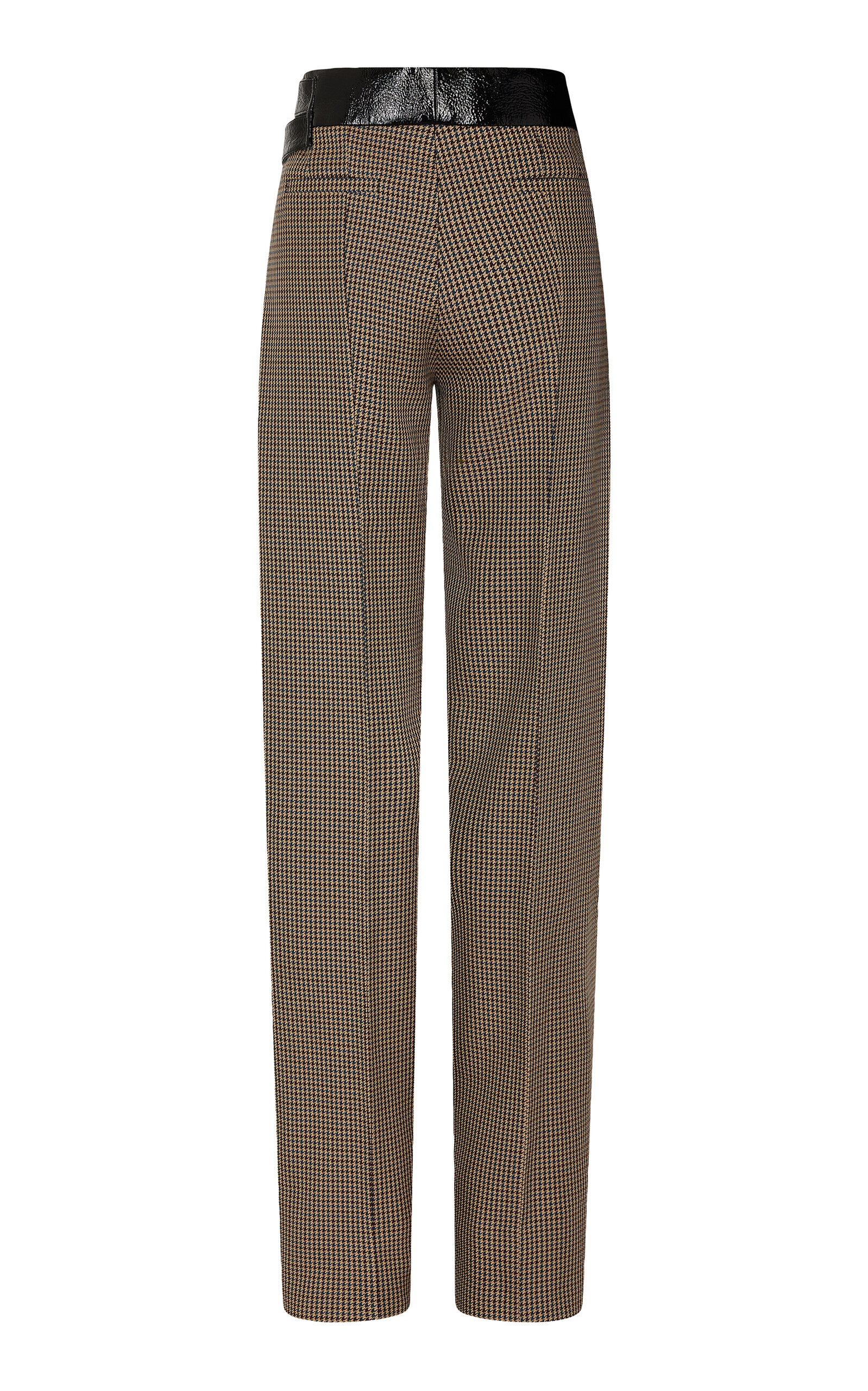 Belted Wool Straight-Leg Pants multi - 3