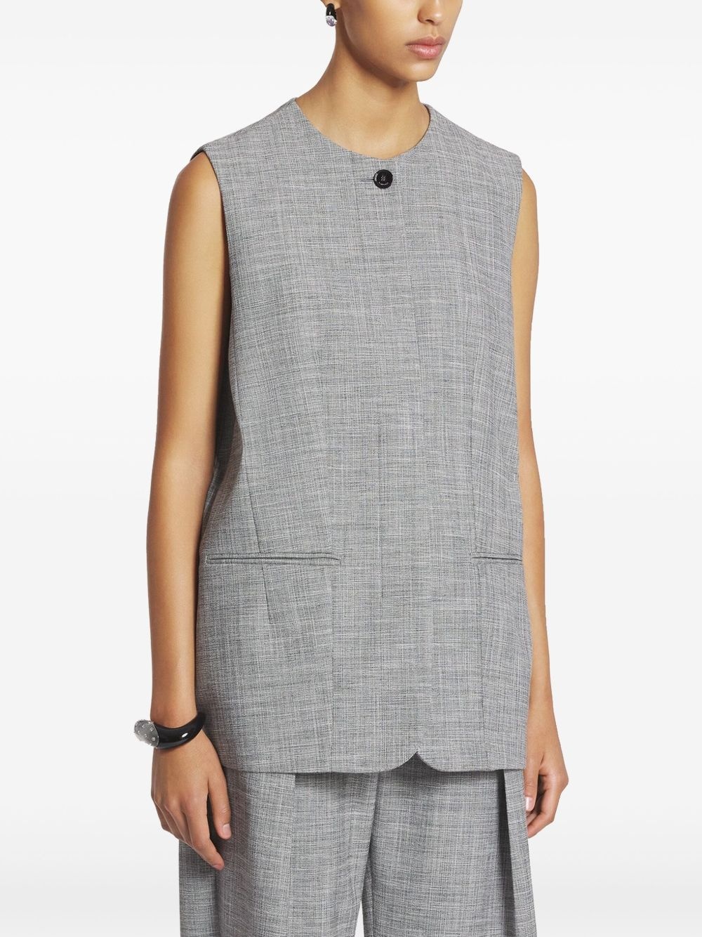 round neck waistcoat - 3