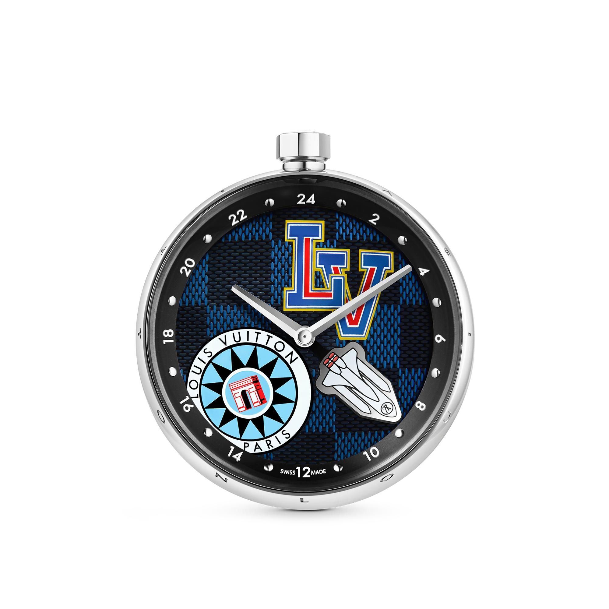 Tambour World Tour Table Clock GMT - 1