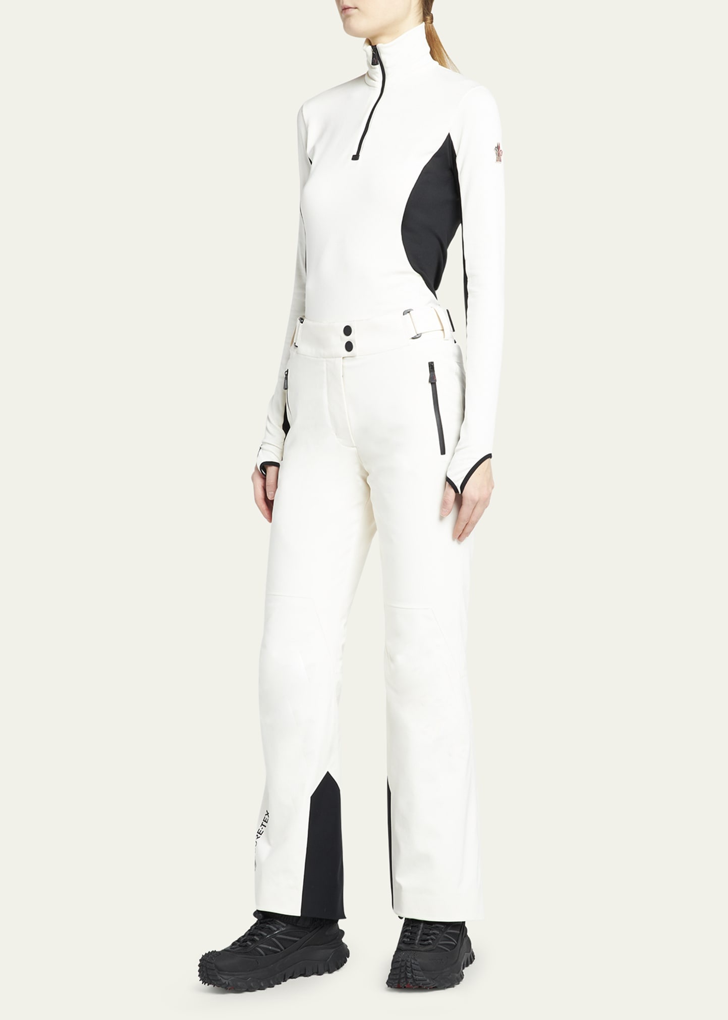 Belted Contrast Ski Trousers - 2