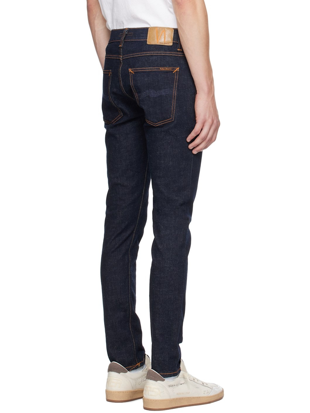Indigo Tight Terry Jeans - 3