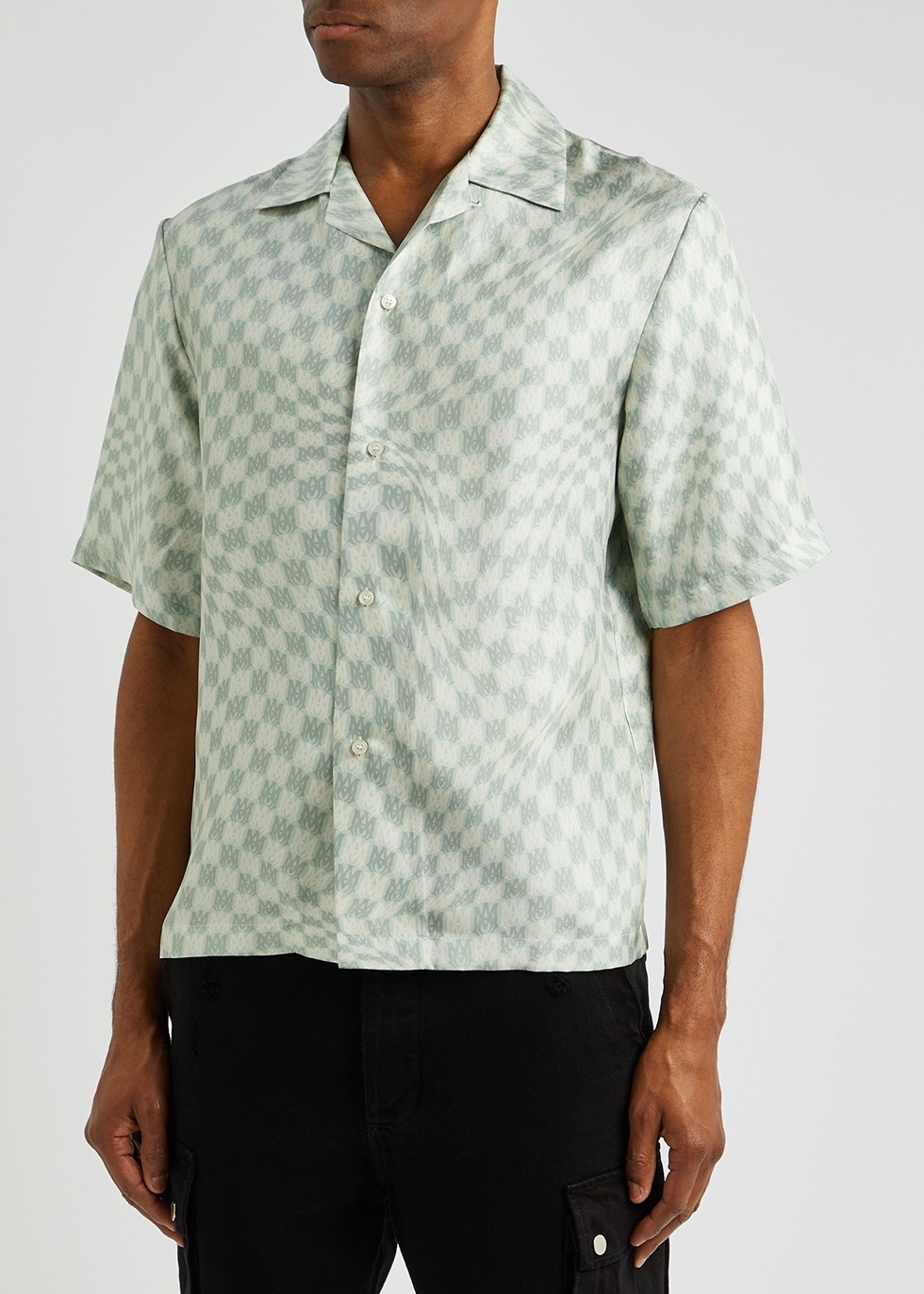 Amiri Men's Mix & Match Silk Camp Shirt