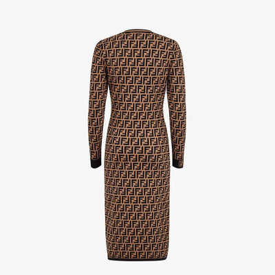 FENDI Brown viscose dress outlook