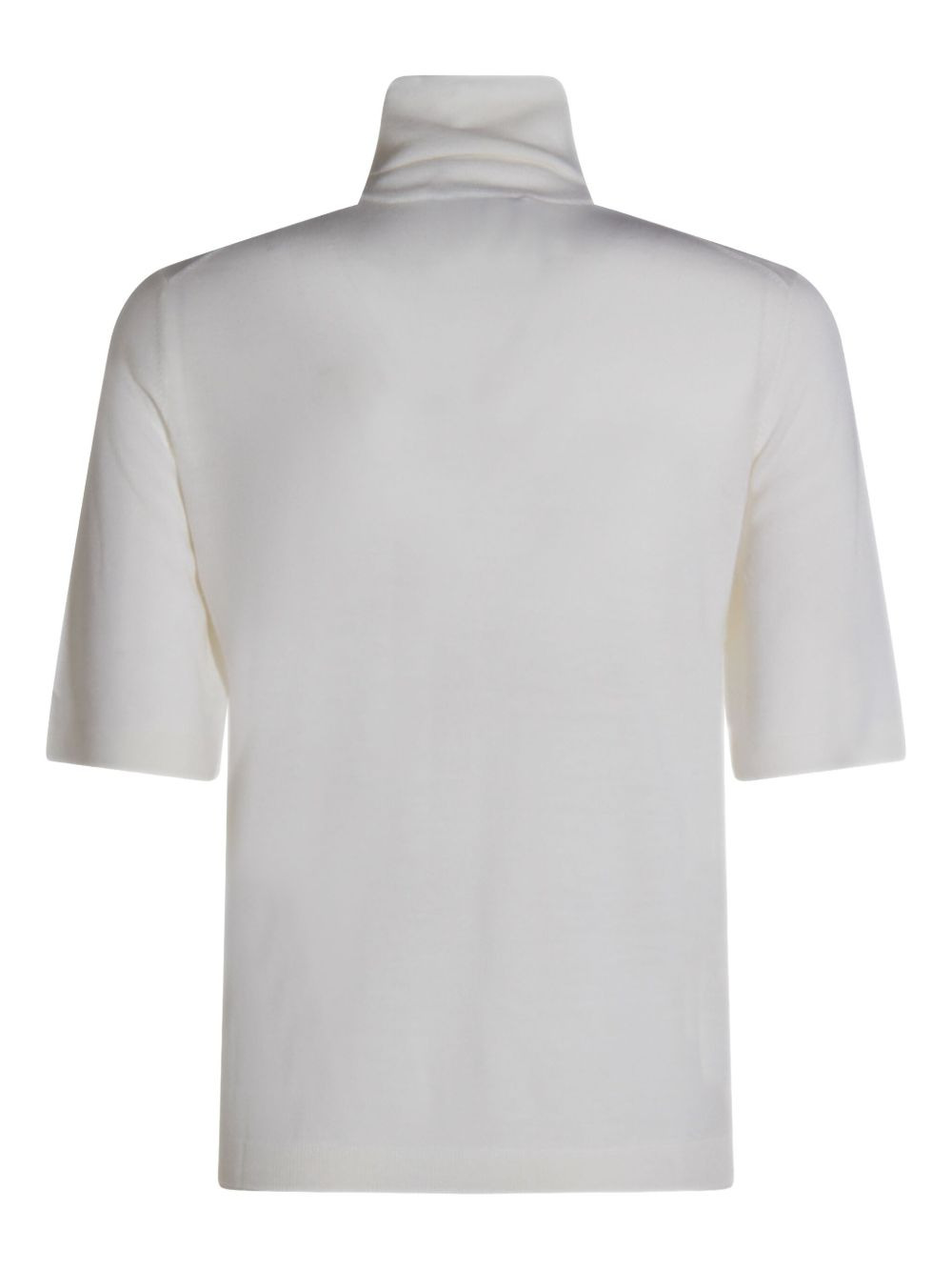 turtleneck short-sleeve sweater - 2