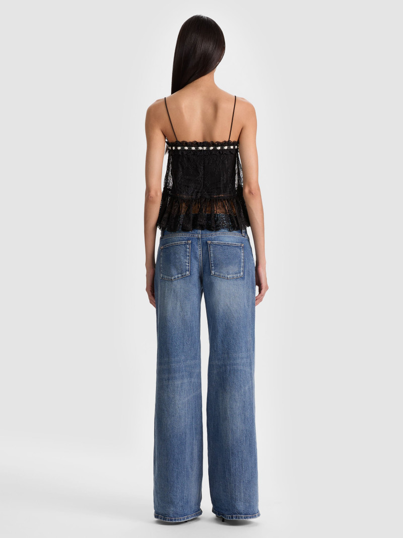 Alice + Olivia ALESSIA LACE TOP outlook