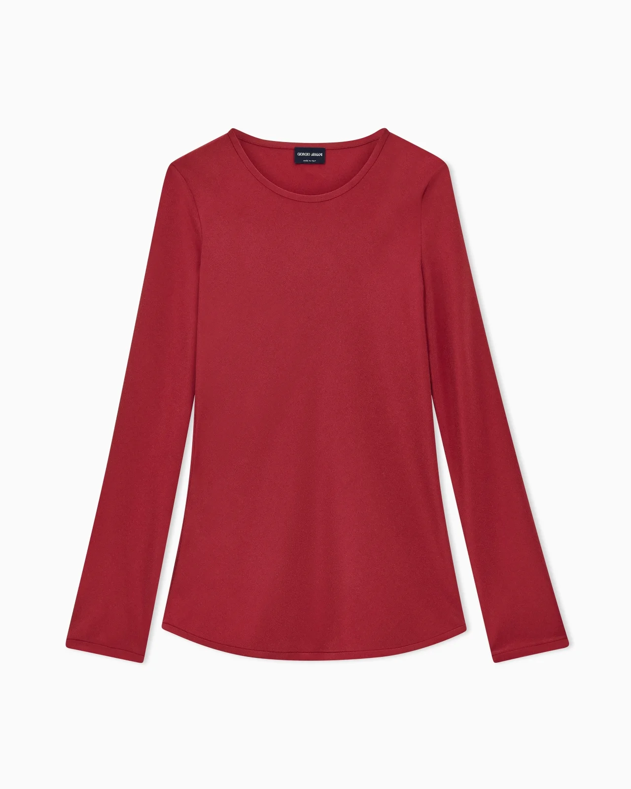 SLIM-FIT BIAS-CUT BLOUSE IN STRETCH SILK-BLEND CREPE - 1