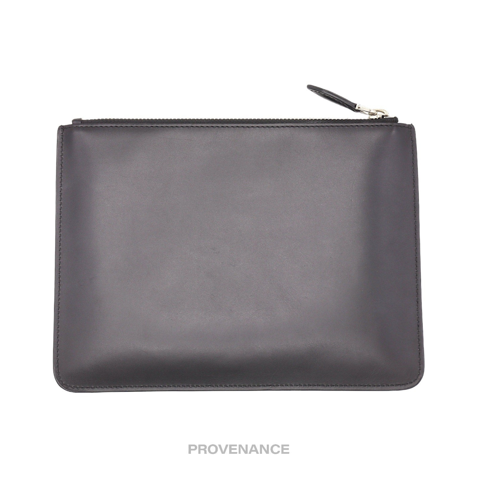 Givenchy Logo Zip Pouch Clutch Bag - Black Leather - 3