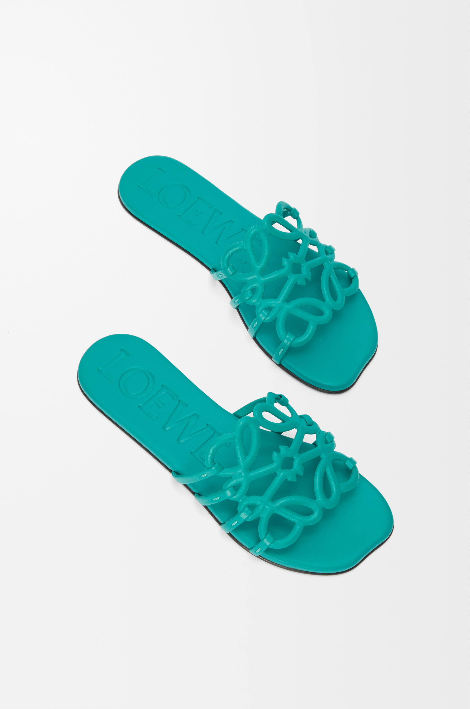 Petal Anagram slide in soft calfskin - 4