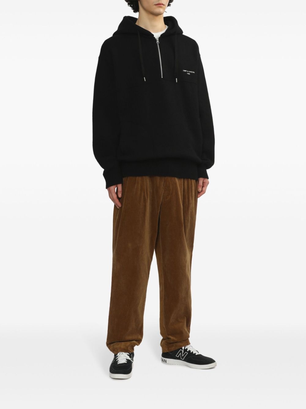 logo-embroidered hoodie - 3