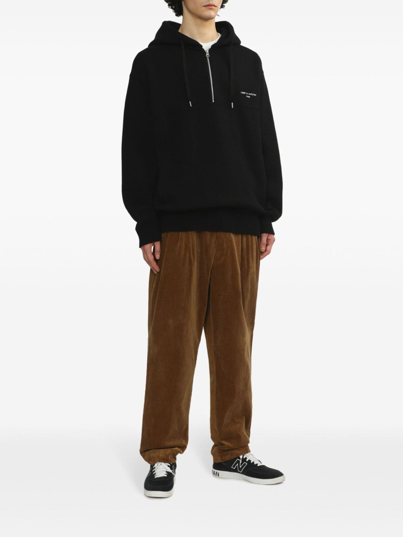 Comme des Garçons Homme logo-embroidered hoodie outlook