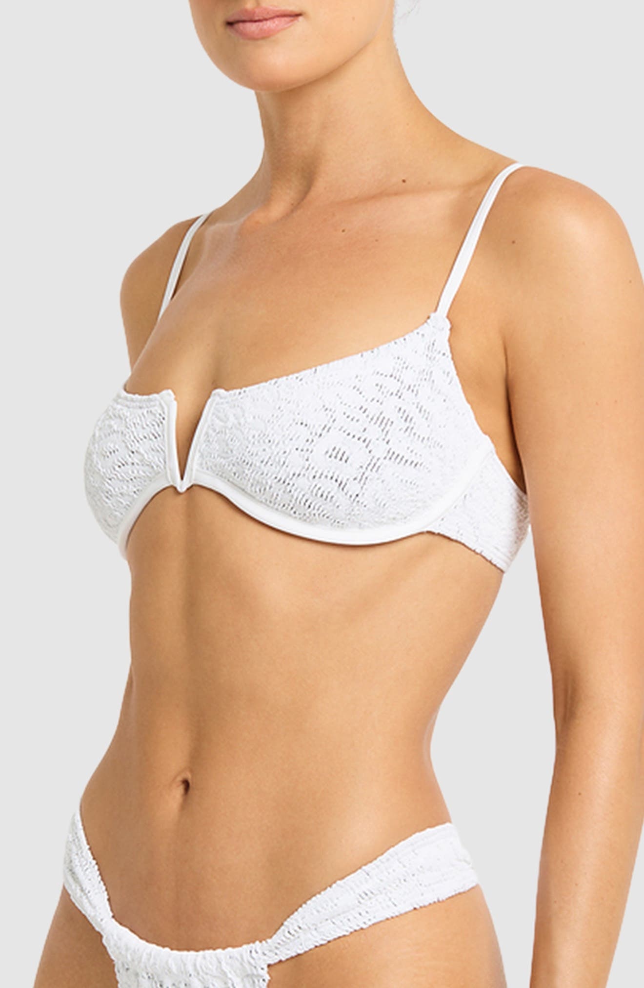 bond-eye Nora Underwire Bikini Top in Optic White Leopard at Nordstrom - 5