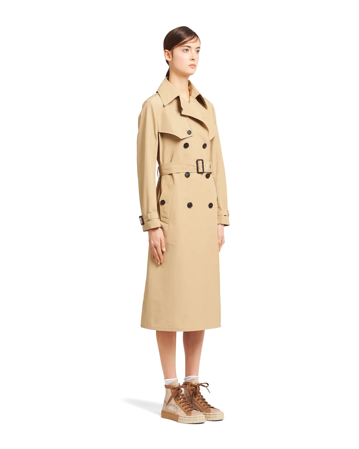 Technical poplin trench coat - 3