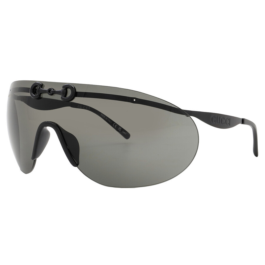 Gucci Grey Shield Men's Sunglasses GG1656S 001 99 - 3