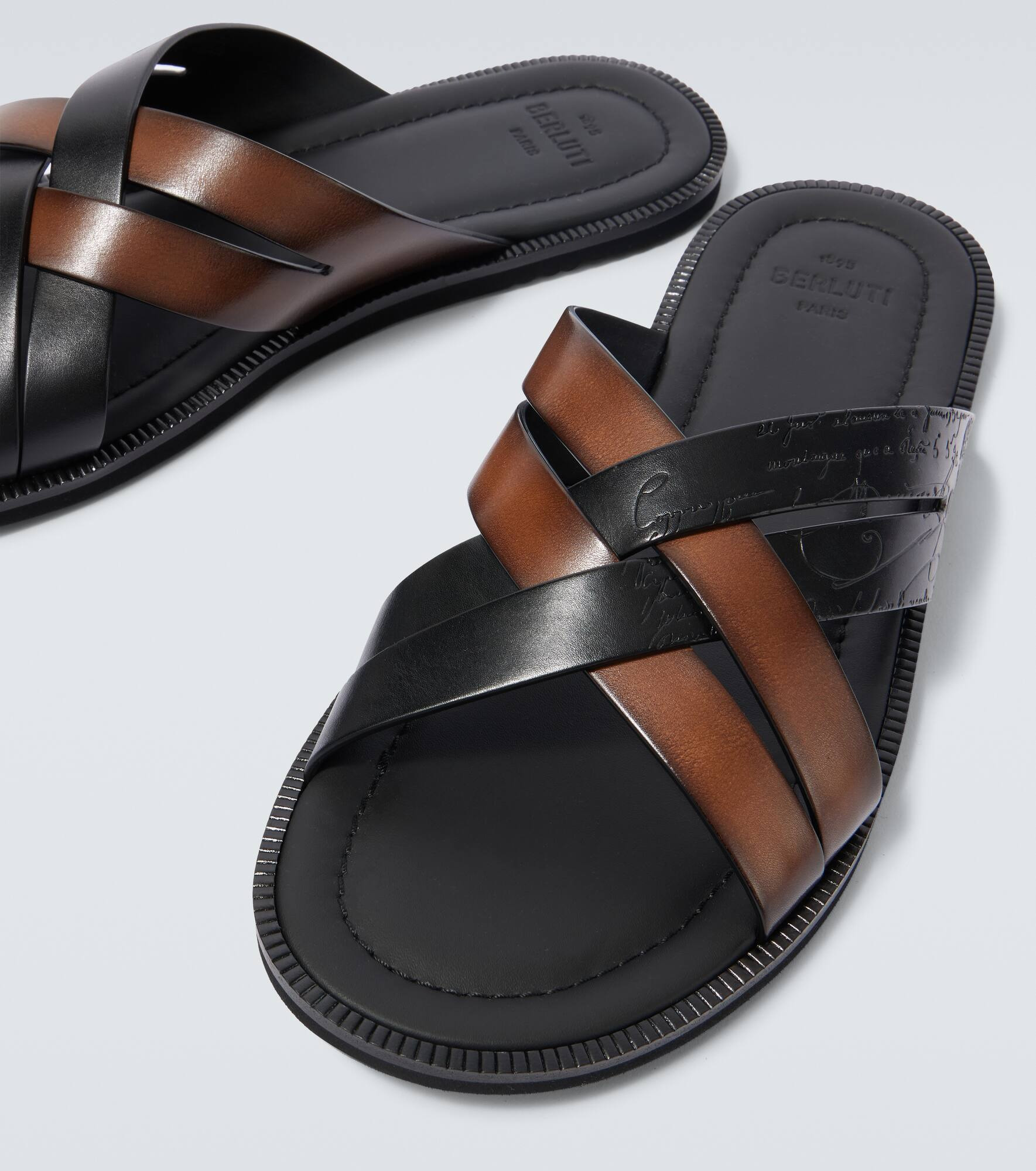 Sifnos Scritto leather sandals - 3