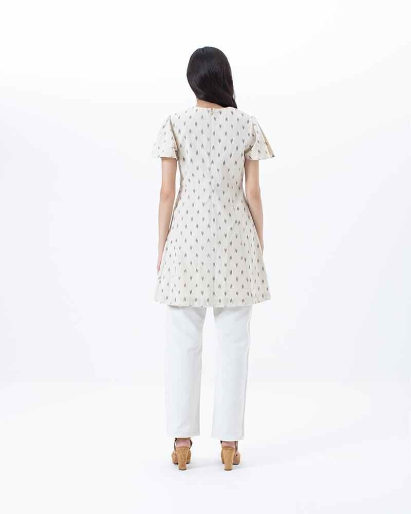 PATTI ONE-PIECE (KASURI) IVORY - 3