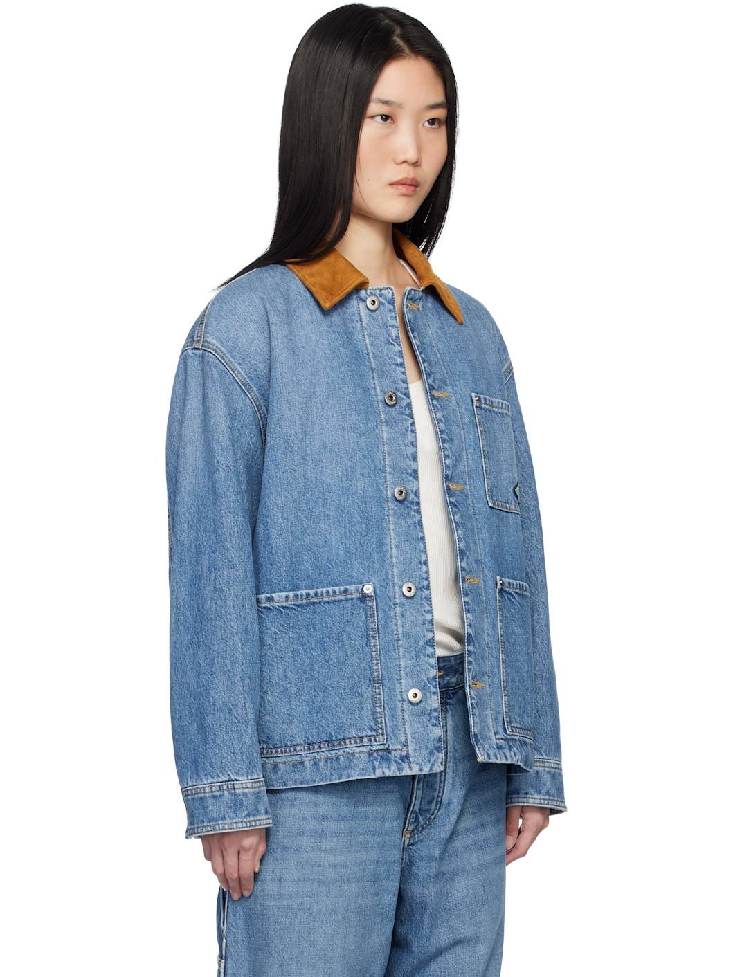Blue Vintage Denim Jacket - 2