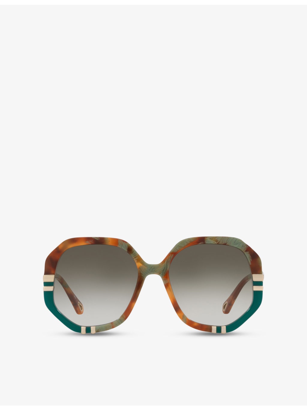 CH0105S Hexagonal-Frame Acetate Sunglasses - 1