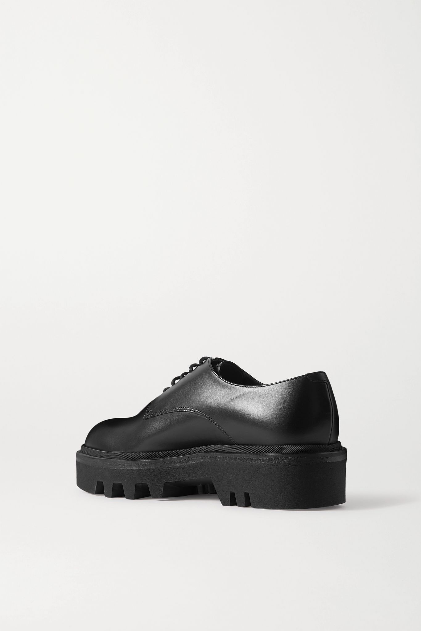 Glossed-leather brogues  - 3