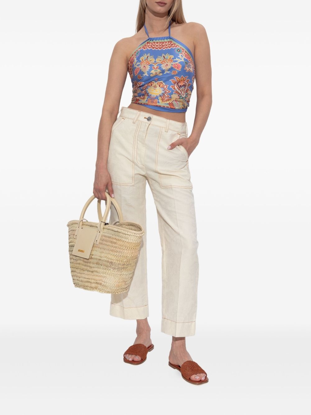 pocket-detail trousers - 2