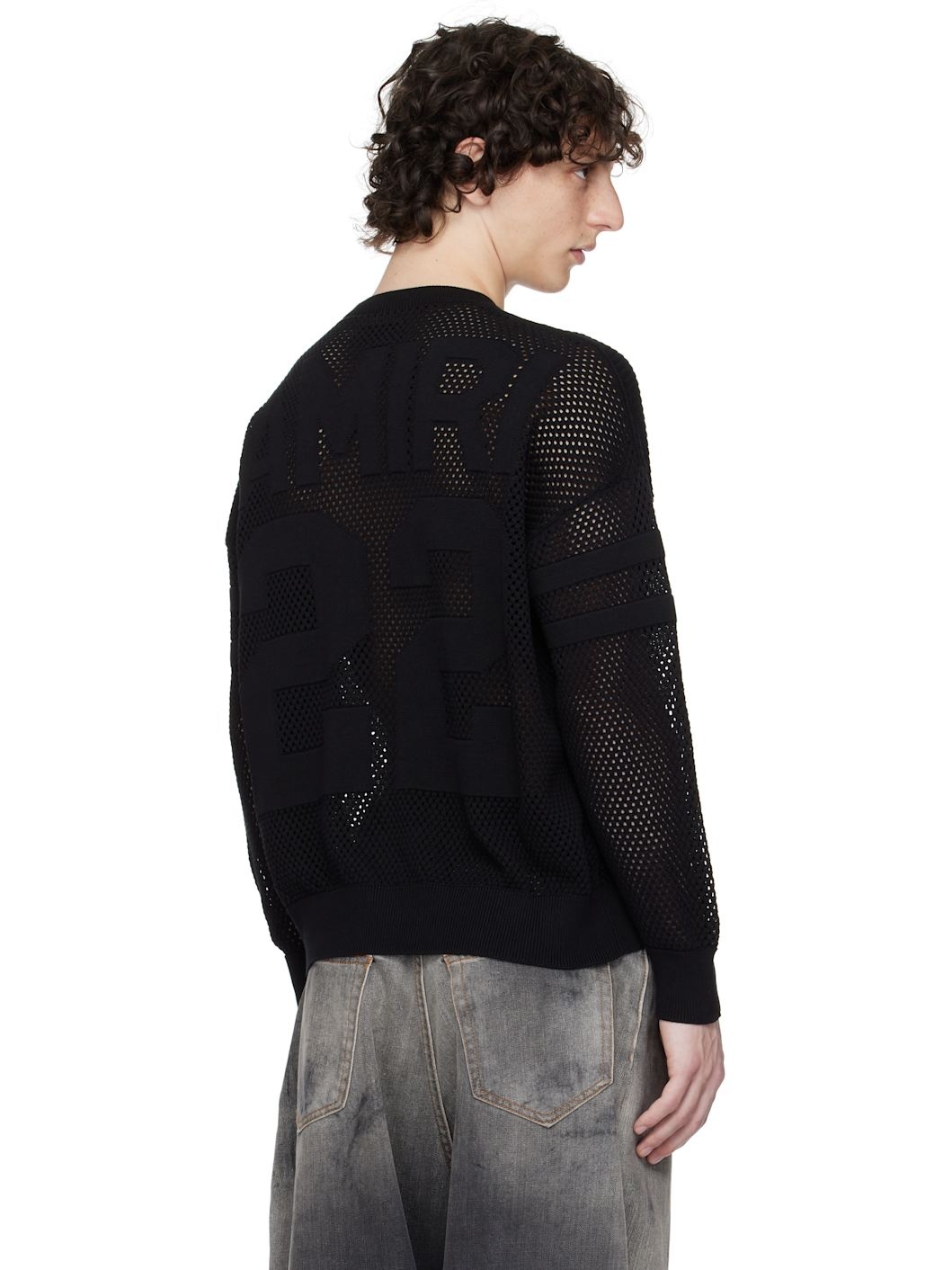 Black '22' Crew Sweater - 3