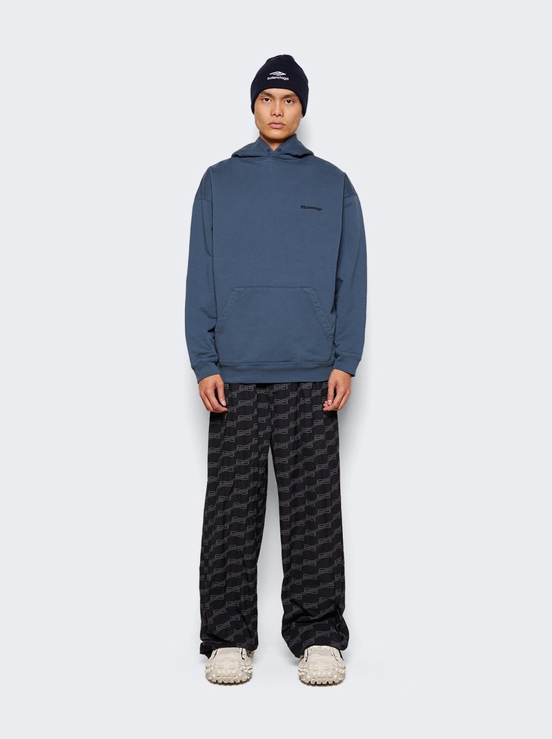 BALENCIAGA Corporate Hoodie Washed Blue outlook