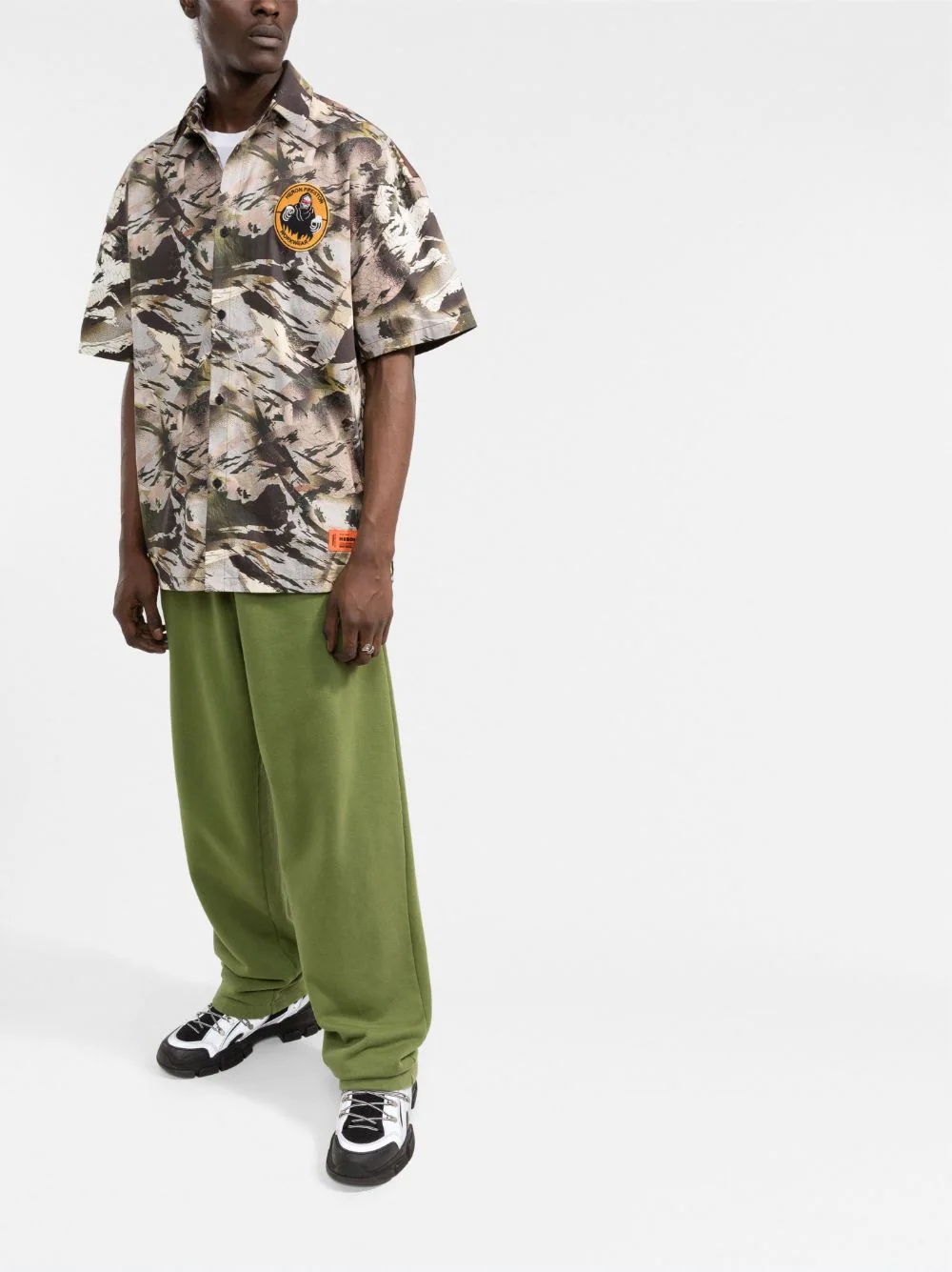 camouflage-print bowling shirt - 2