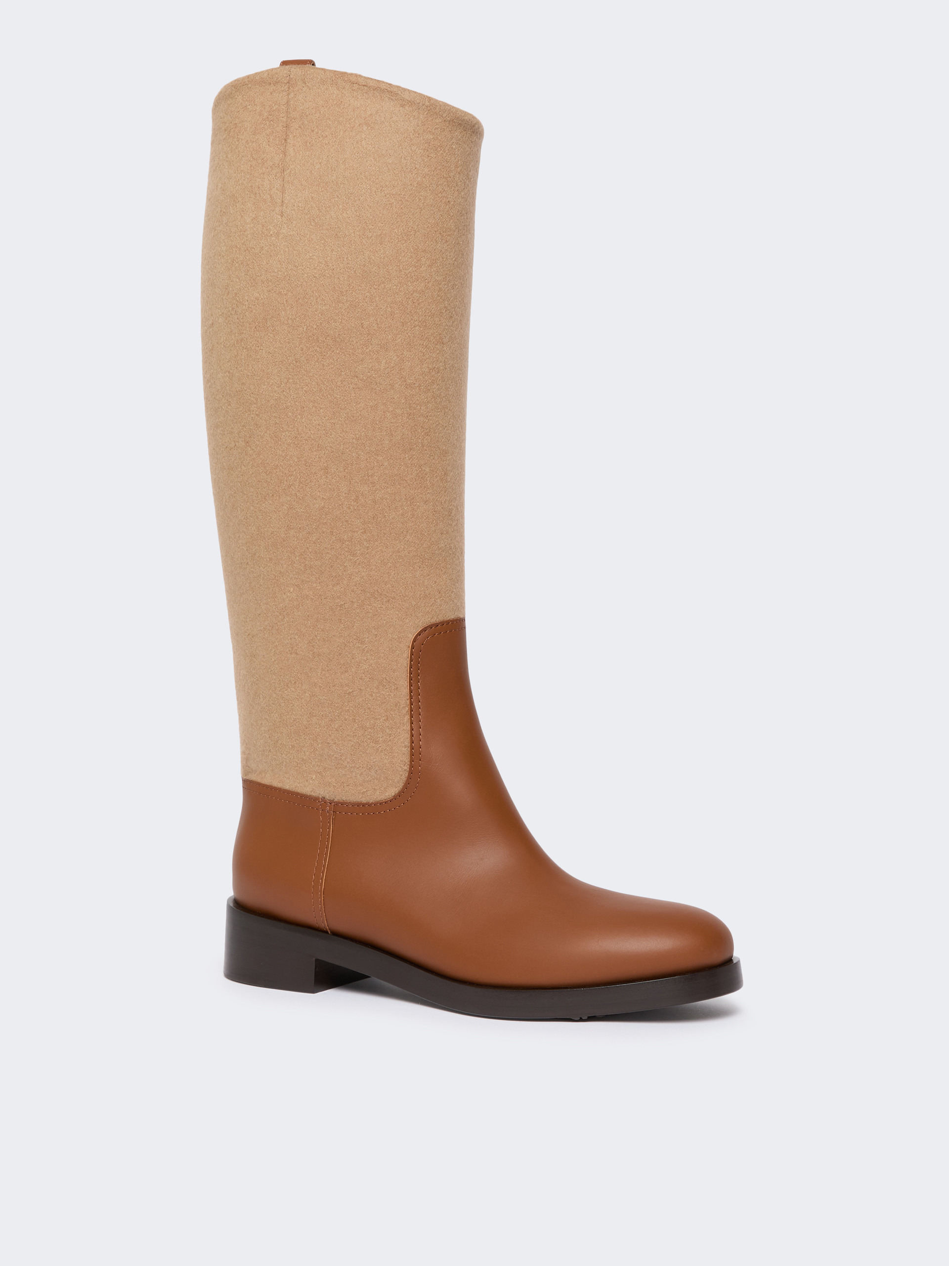 CAVALIEREWK Camel and leather boots - 2