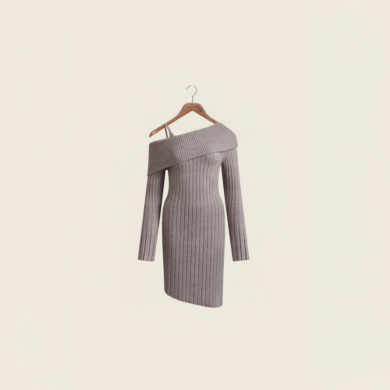 CHUNKY RIB DRESS 1