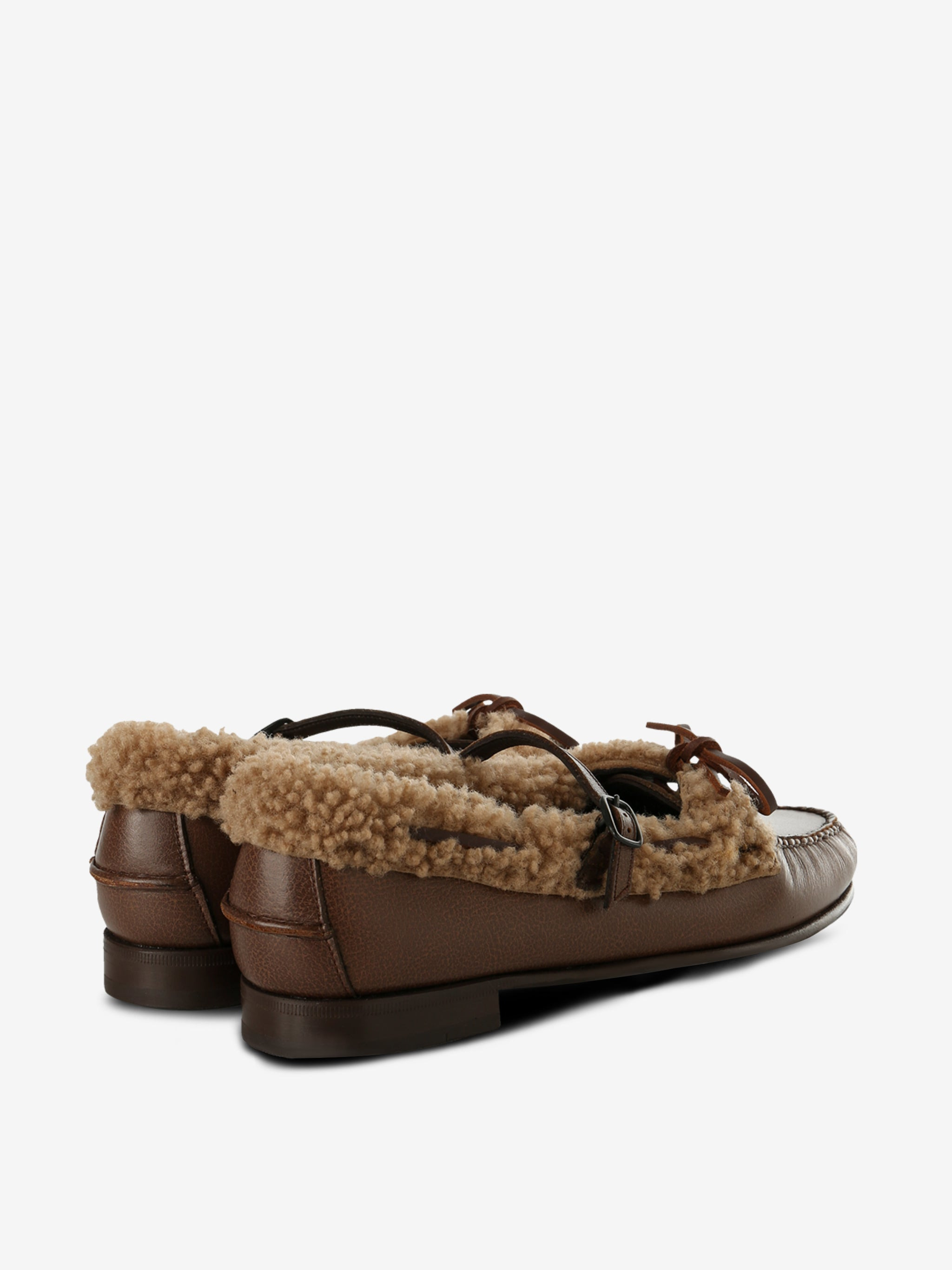 HEREU - Women Mary Jane Loafer With Lace Detail - 3