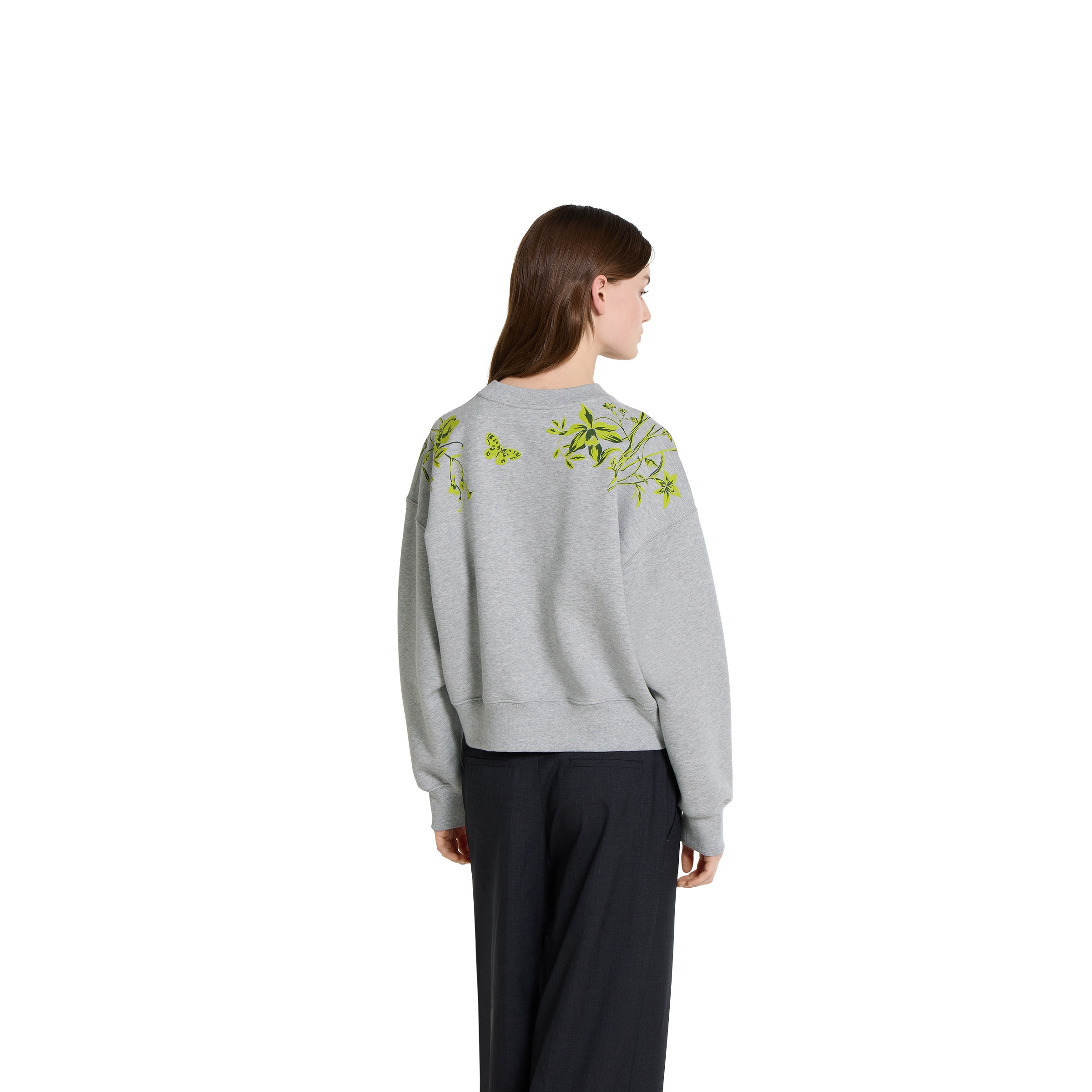Cotton jersey sweatshirt with print - 4