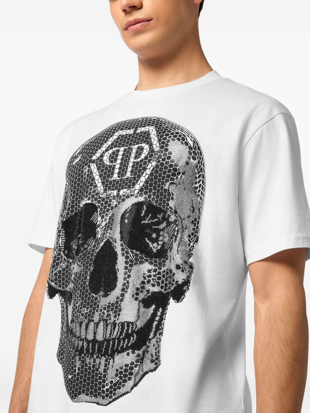skull-print T-shirt - 3