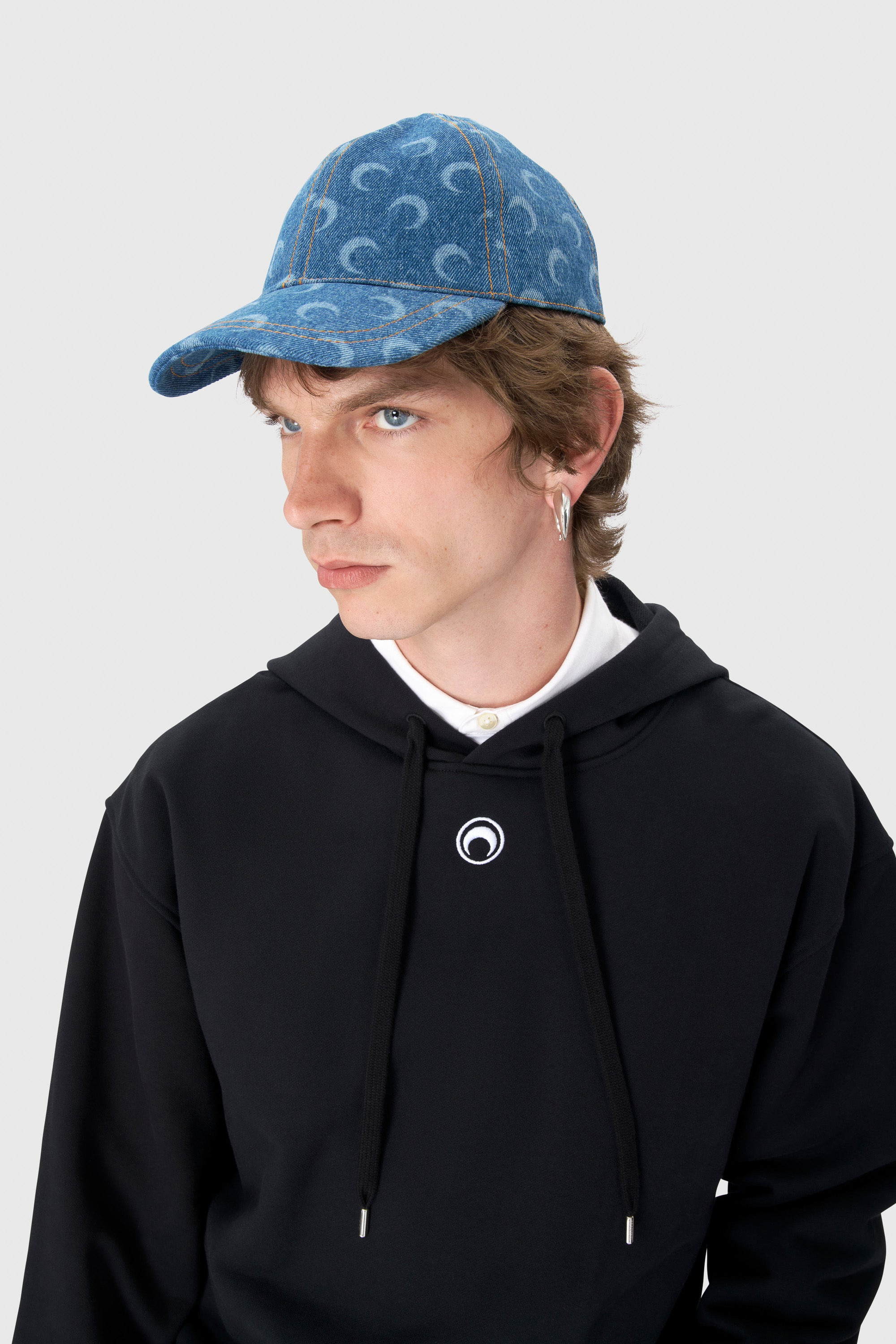 Moon Laser Denim Baseball Cap - 2