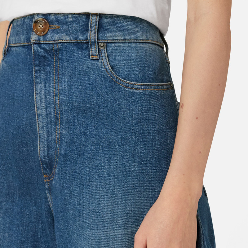 Burberry Stonewashed Denim Wide-leg Jeans outlook