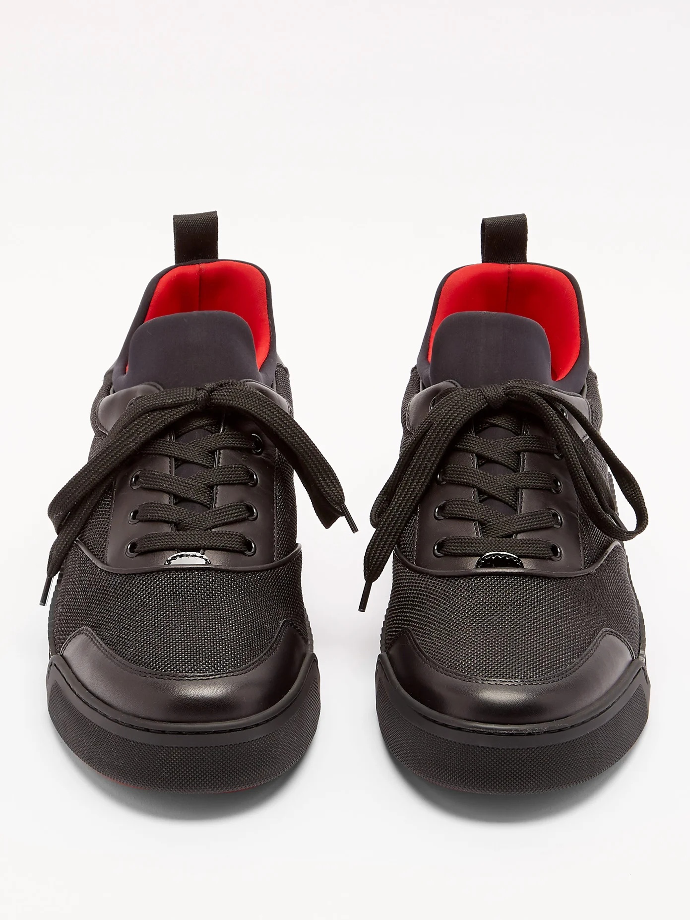 Aurelien leather and neoprene trainers - 5