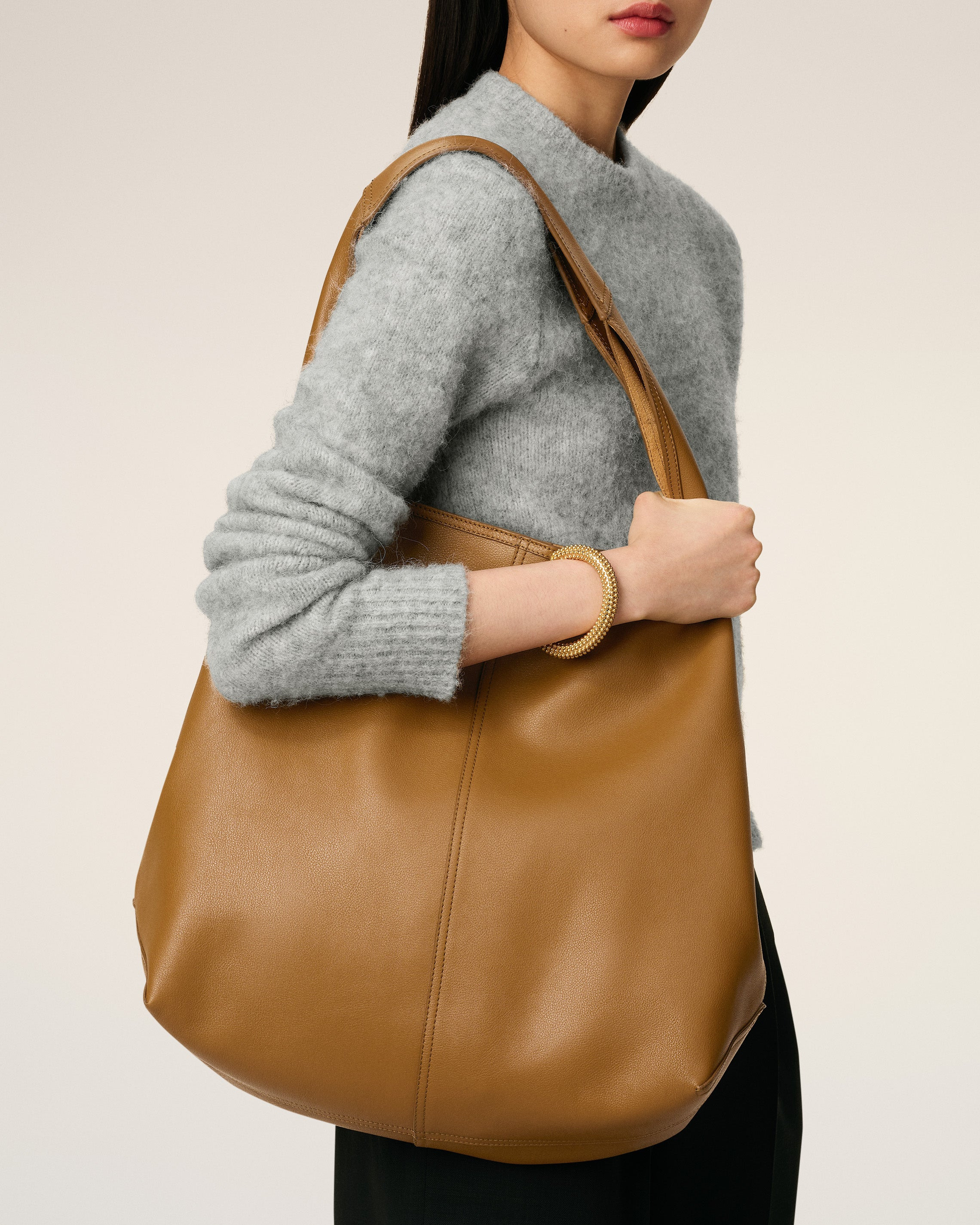 YELLOW SUPPLE LEATHER ETIENNE HOBO BAG - 2