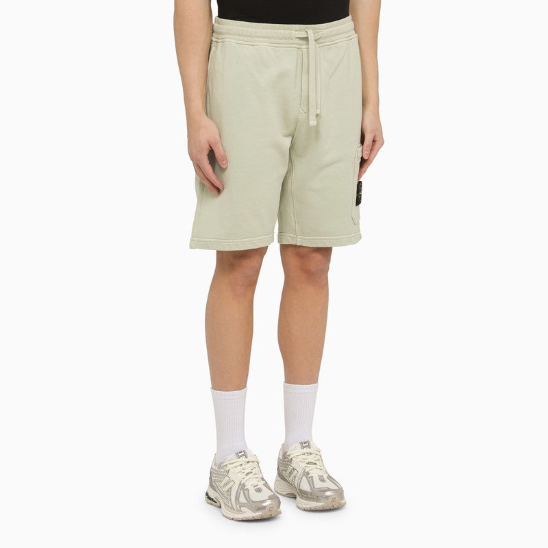 Stone Island Pistachio-Coloured Cotton Bermuda Shorts Men - 3