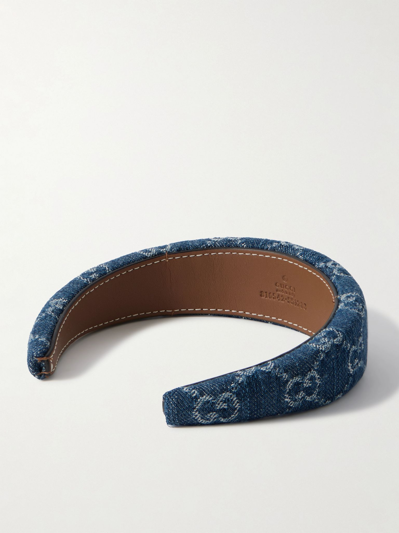 Denim-jacquard headband Mid denim - 3