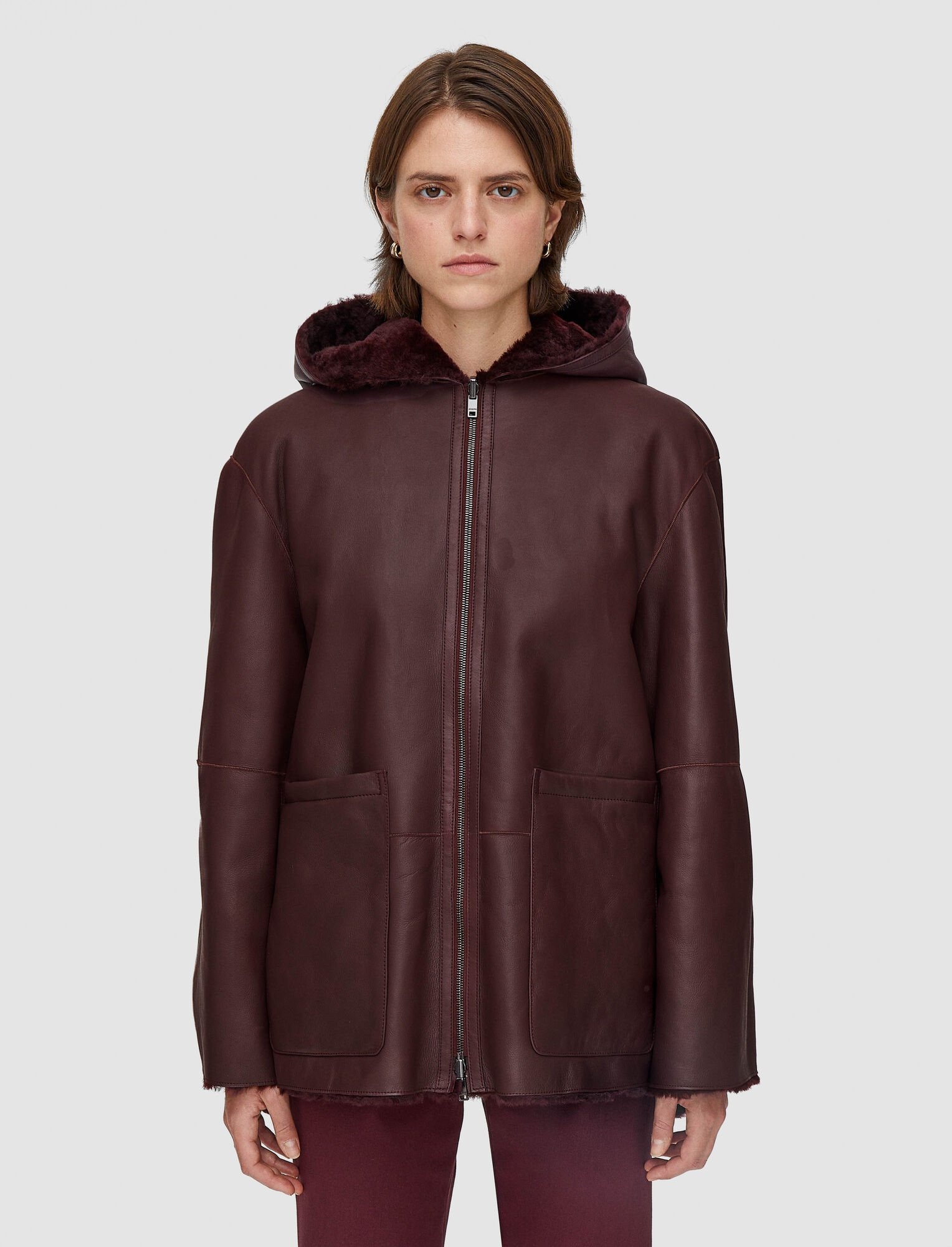 Reversible Shearling Cosser Coat - 5